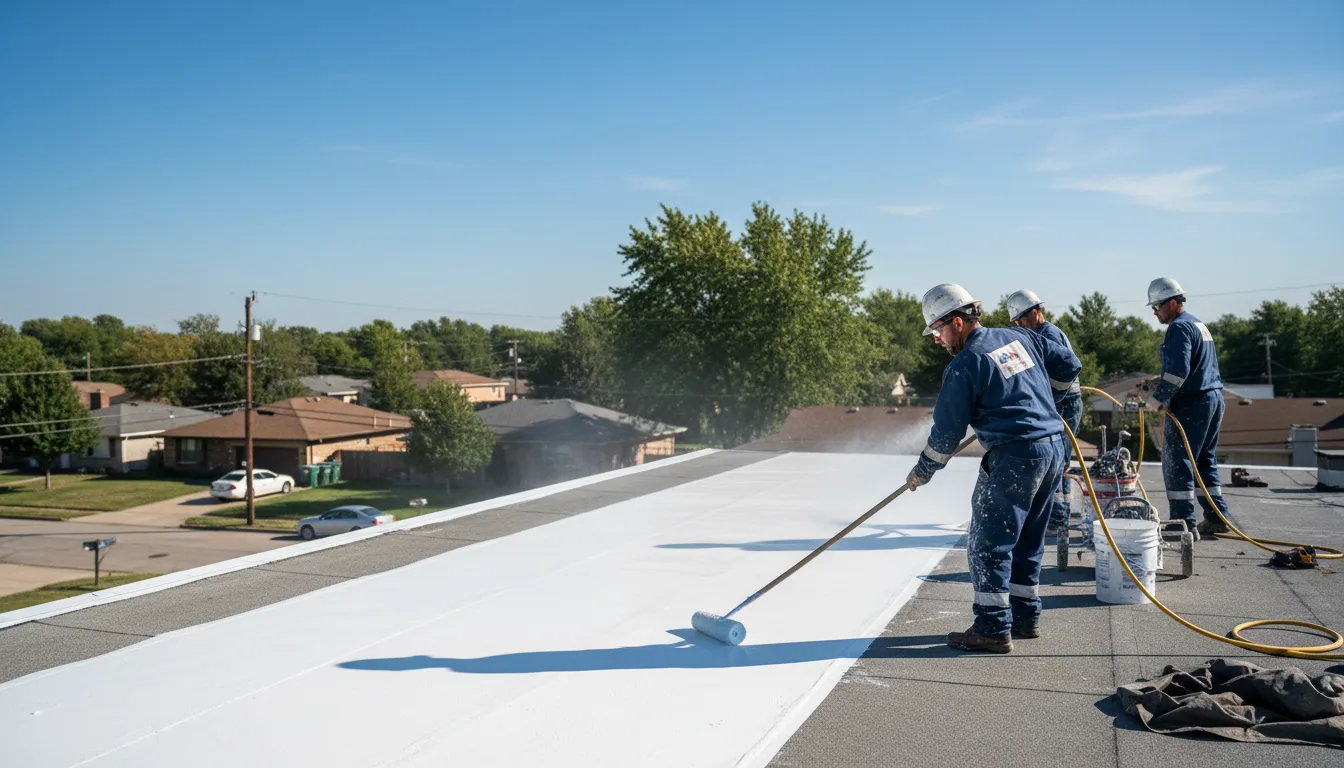 Commercial roof coating in Leonardville, KS near me